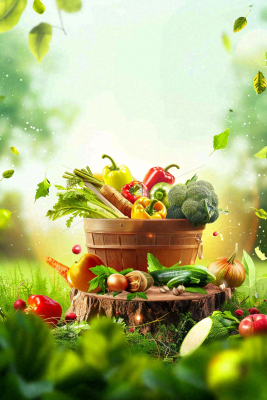 农林蔬果生鲜店水果店蔬菜店背景