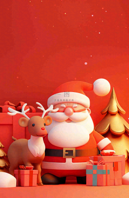 圣诞节卡通插画背景 圣诞节卡通插画背景