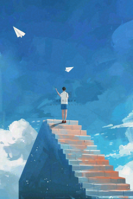 学生毕业季考试青春插画背景 学生毕业季考试青春插画背景