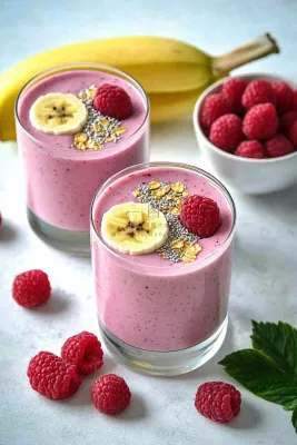 水果酸奶下午茶饮品摄影图