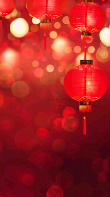 新春佳节红灯笼高挂灯火通明红色喜庆庆祝小年除夕夜元宵摄影图