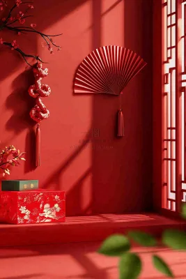 年货节促销电商背景