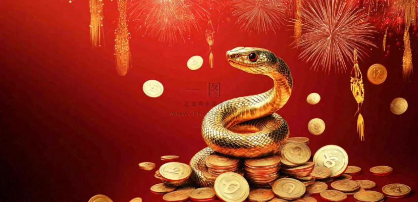 蛇年春节新年背景