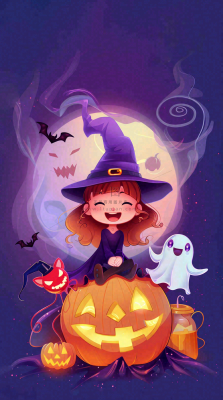 万圣节南瓜灯捣蛋恐怖背景