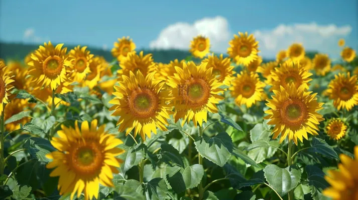 向日葵向阳鲜花摄影图