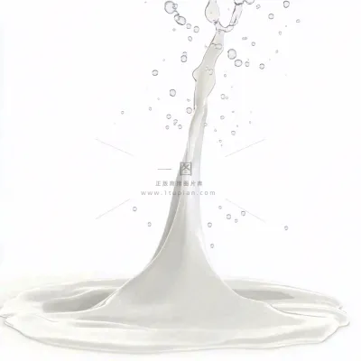 白色的牛奶飞溅摄影图