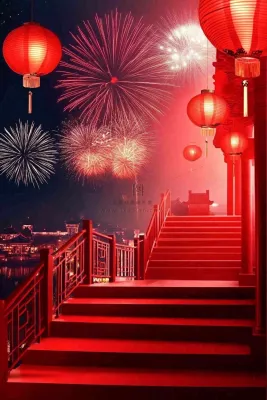 年货节促销电商背景 年货节促销电商背景