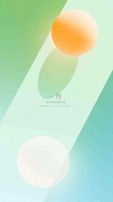 清新渐变背景前的彩色圆球,时尚 清新渐变背景前的彩色圆球,时尚
