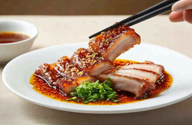 美味广式叉烧美食摄影图