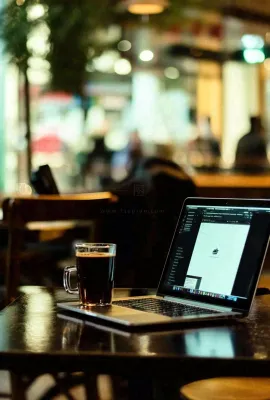 咖啡拿铁下午茶饮品摄影图