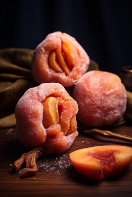 柿子柿饼干果摄影图