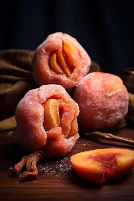 柿子柿饼干果摄影图