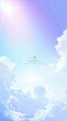 自然紫蓝色天空云层云彩漂浮浪漫阳光摄影