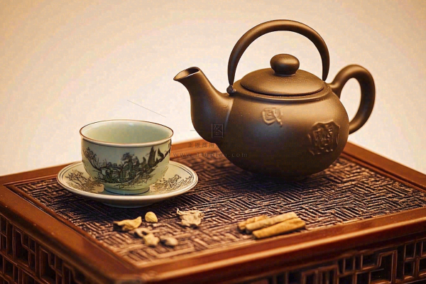 茶叶品茶茶道文化古色古香摄影图
