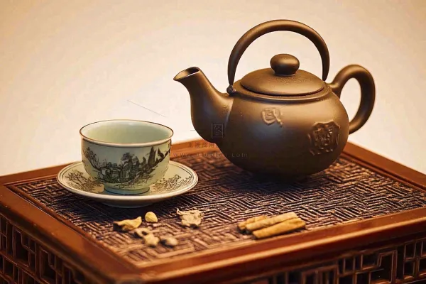 茶叶品茶茶道文化古色古香摄影图