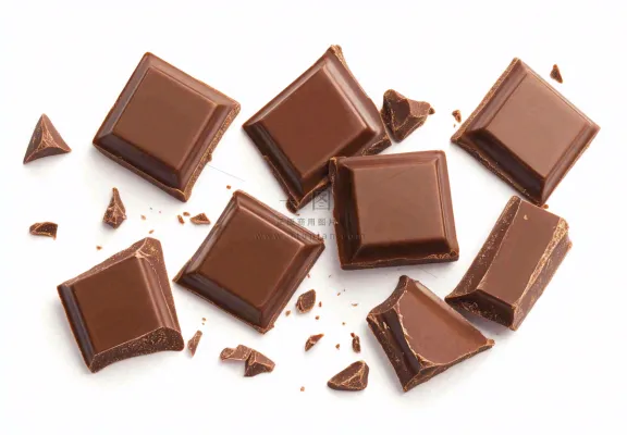 黑巧巧克力美味美食摄影图