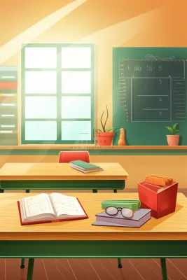 讲台教室黑板学校背景