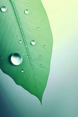 简约清新渐变黄绿色树叶纹理背景 简约清新渐变黄绿色树叶纹理背景