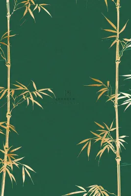 端午佳节竹子插画中国风绿色清雅静背景 端午佳节竹子插画中国风绿色清雅静背景