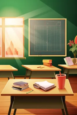 讲台教室黑板学校背景