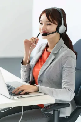 商务客服职业女性摄影图