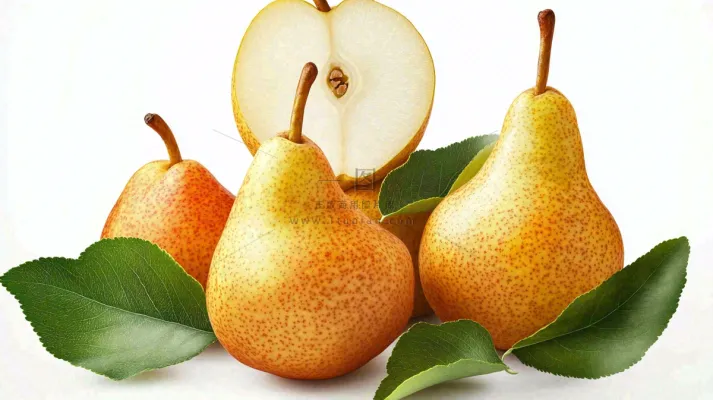 新鲜水果梨子摄影图