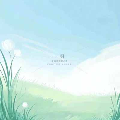 春天卡通手绘花草儿童节踏青春游 春天卡通手绘花草儿童节踏青春游