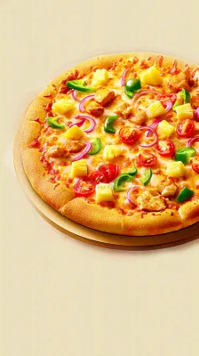 西餐美食披萨摄影图 背景