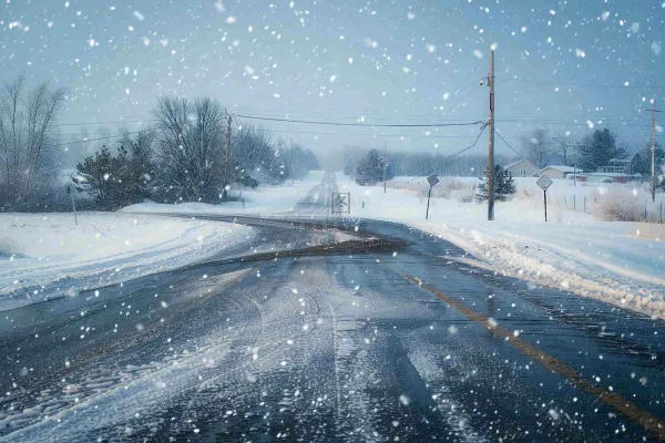 暴雪预警通知公告背景