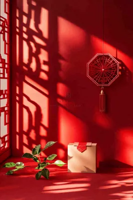 年货节促销电商背景