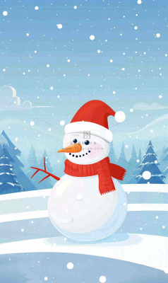 冬天白雪覆盖寒冷唯美雪景大寒插画背景 冬天白雪覆盖寒冷唯美雪景大寒插画背景