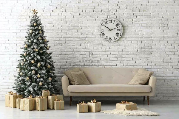 圣诞节室内装饰节日氛围摄影图 圣诞节室内装饰节日氛围摄影图