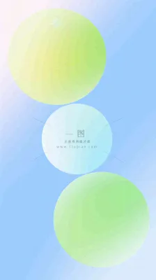 清新渐变背景前的彩色圆球,时尚 清新渐变背景前的彩色圆球,时尚