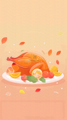 感恩节宣传插画海报背景