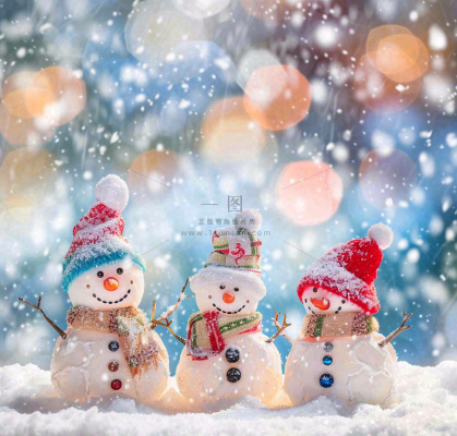 冬天雪地堆雪人唯美光圈温馨雪花飘零立冬冬至小雪大雪圣诞摄影图 冬天雪地堆雪人唯美光圈温馨雪花飘零立冬冬至小雪大雪圣诞摄影图