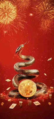 蛇年春节新年背景
