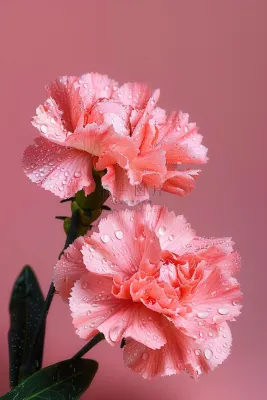 粉色康乃馨母亲节鲜花摄影图