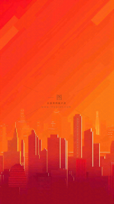 地产楼盘城市剪影背景