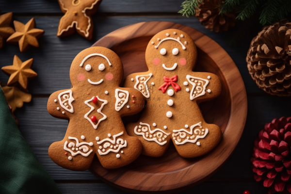 姜饼人饼干圣诞节日摄影图  姜饼人饼干圣诞节日摄影图