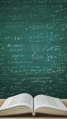 黑板书写粉笔知识阅读创意世界读书日插画背景