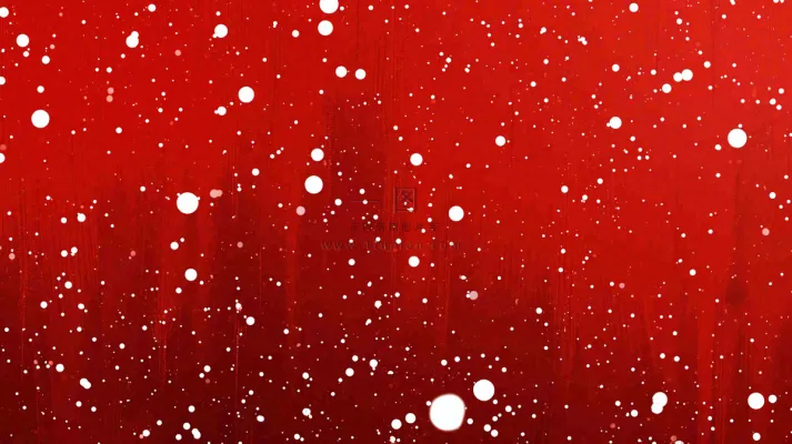 红色白点雪花背景,简约扁平 红色白点雪花背景,简约扁平