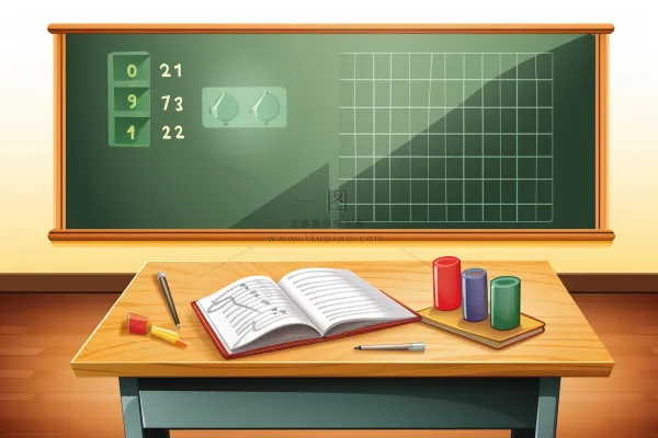 讲台教室黑板学校背景