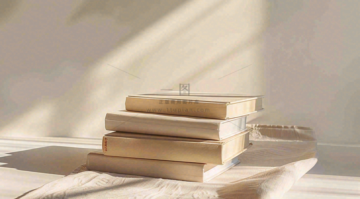 文静花瓶装饰书本阅读知识世界读书日摄影图