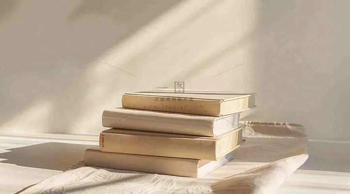 文静花瓶装饰书本阅读知识世界读书日摄影图