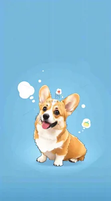 猫狗宠物店宣传卡通插画背景 猫狗宠物店宣传卡通插画背景