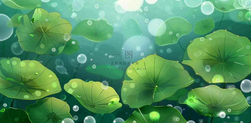 秋天插画风景处暑背景 秋天插画风景处暑背景