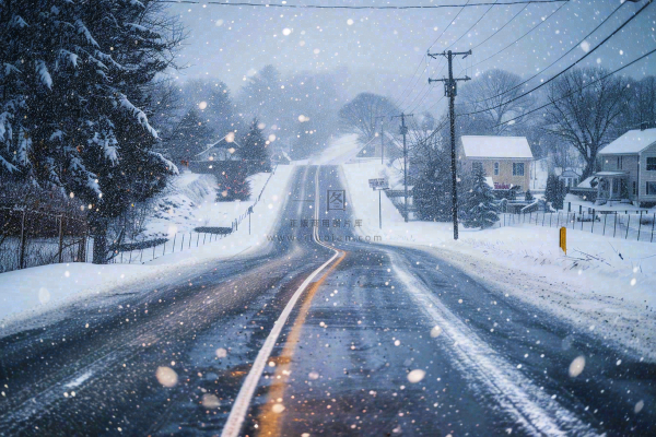 暴雪预警通知公告背景