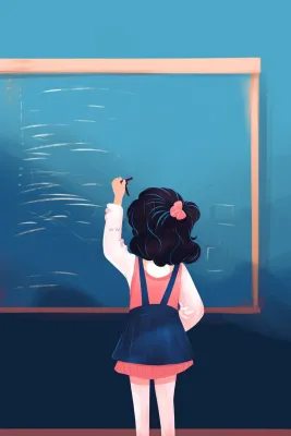 课室学习黑板儿童粉笔写字背景 课室学习黑板儿童粉笔写字背景