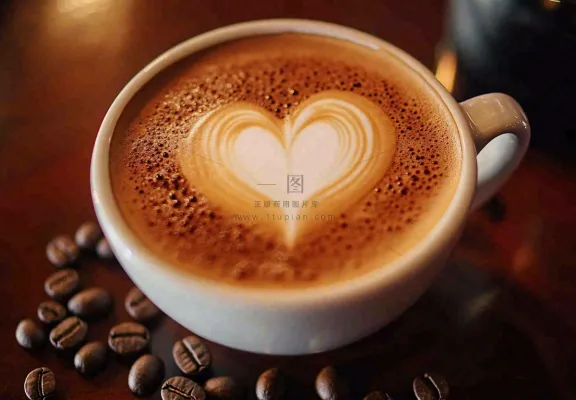 咖啡拿铁下午茶饮品摄影图