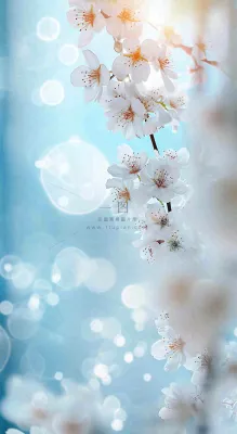 春天清新白色鲜花树枝,文艺新鲜浪漫摄影图 春天清新白色鲜花树枝,文艺新鲜浪漫摄影图